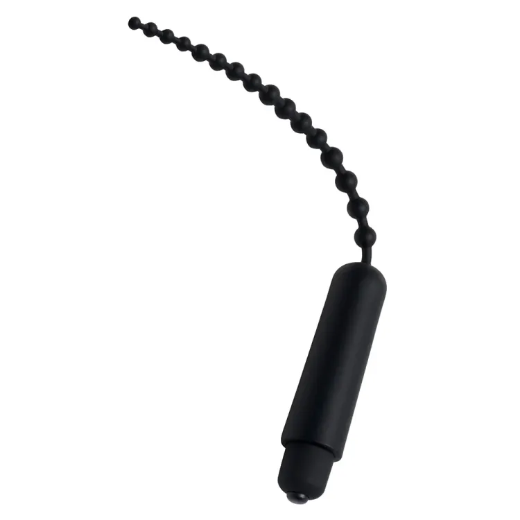 Vibrating Silicone Urethral Sound with Beads 6 in. Vibrating Silicone Urethral Sound with Beads 6 in.