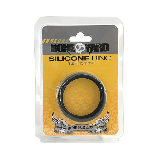 Boneyard Silicone Cock Ring 45mm Black