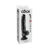 9 Inch King Cock Vibrating Poseable Realistic Dildo with Balls Black