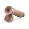 7 in. Posable Dual Density Dildo with Balls Tan 7 in. Posable Dual Density Dildo with Balls Tan