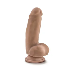 7 in. Sensa Feel Fat Boy Posable Dual Density Dildo Tan