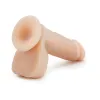 8 in. Posable Dual Density Dildo with Balls Beige 8 in. Posable Dual Density Dildo with Balls Beige
