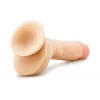9 in. Posable Dual Density Dildo with Balls Beige 9 in. Posable Dual Density Dildo with Balls Beige
