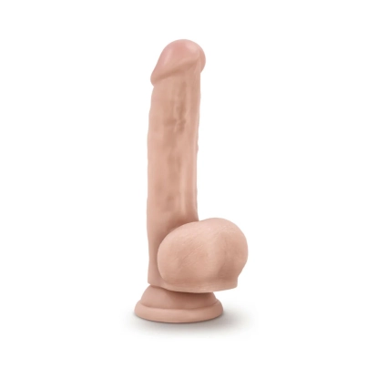 8.5 Inch "Mr. Jackhammer" Realistic Dildo with Balls Beige