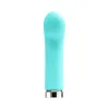 geeplus silicone g spot rechargeable vibrator tease me turquoise