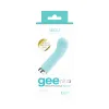 geeplus silicone g spot rechargeable vibrator tease me turquoise