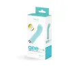 geeplus silicone g spot rechargeable vibrator tease me turquoise