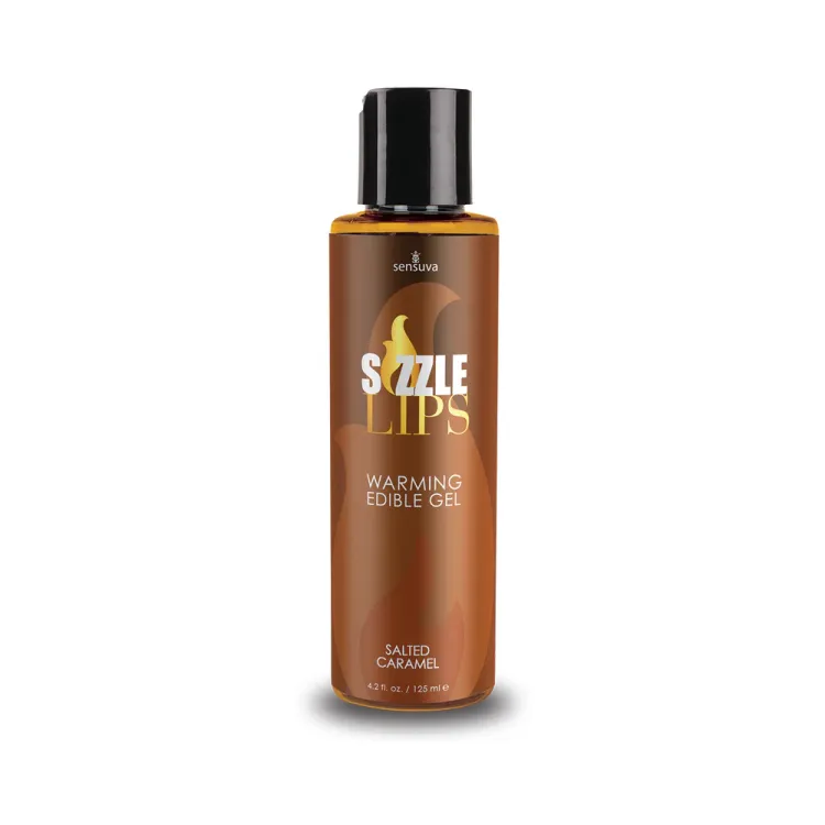 Sensuva Sizzle Lips Warming Edible Gel Salted Caramel 4.2 oz. (59842) by Sensuva | Lubricants | SlipDix.com Sensuva Sizzle Lips Warming Edible Gel Salted Caramel 4.2 oz. (59842) | SlipDix.com
