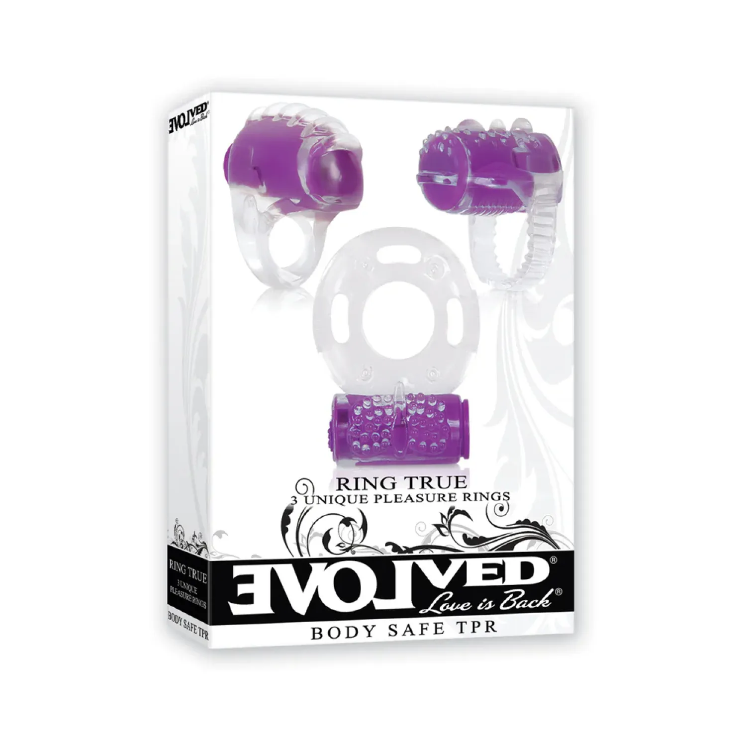 Silicone Vibrating Cock Ring Set 3-Piece