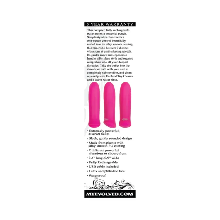 Compact Silicone Bullet Vibrator with 7 Vibration Modes Compact Silicone Bullet Vibrator with 7 Vibration Modes
