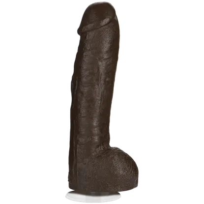 10.5 Inch Doc Johnson Bam Black Realistic Vac-U-Lock Large Cock