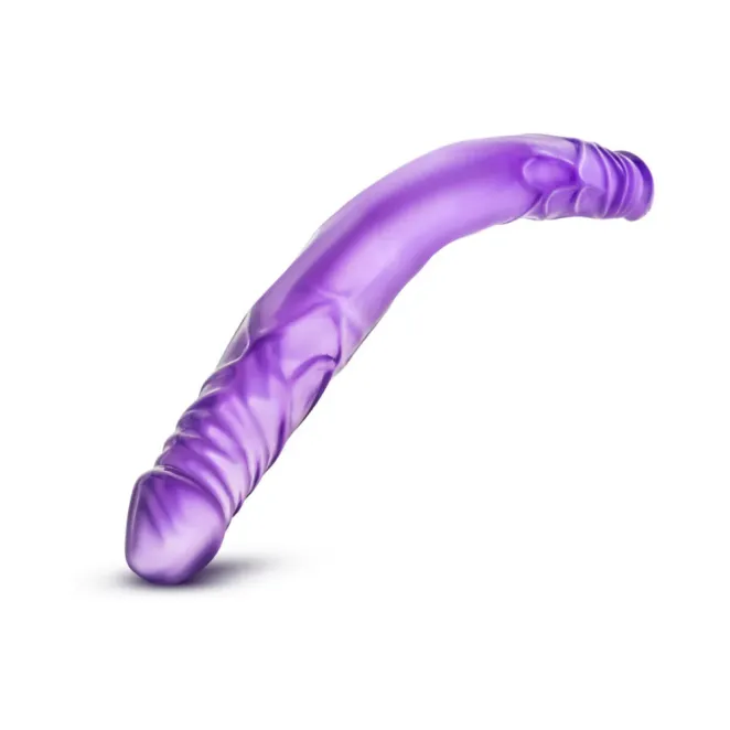 14 Inch B Yours Double Ended Dildo Purple