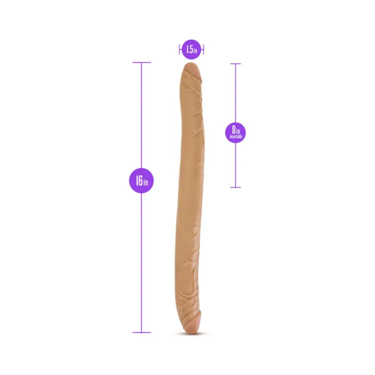 16 in. Double Dildo Tan 16 in. Double Dildo Tan