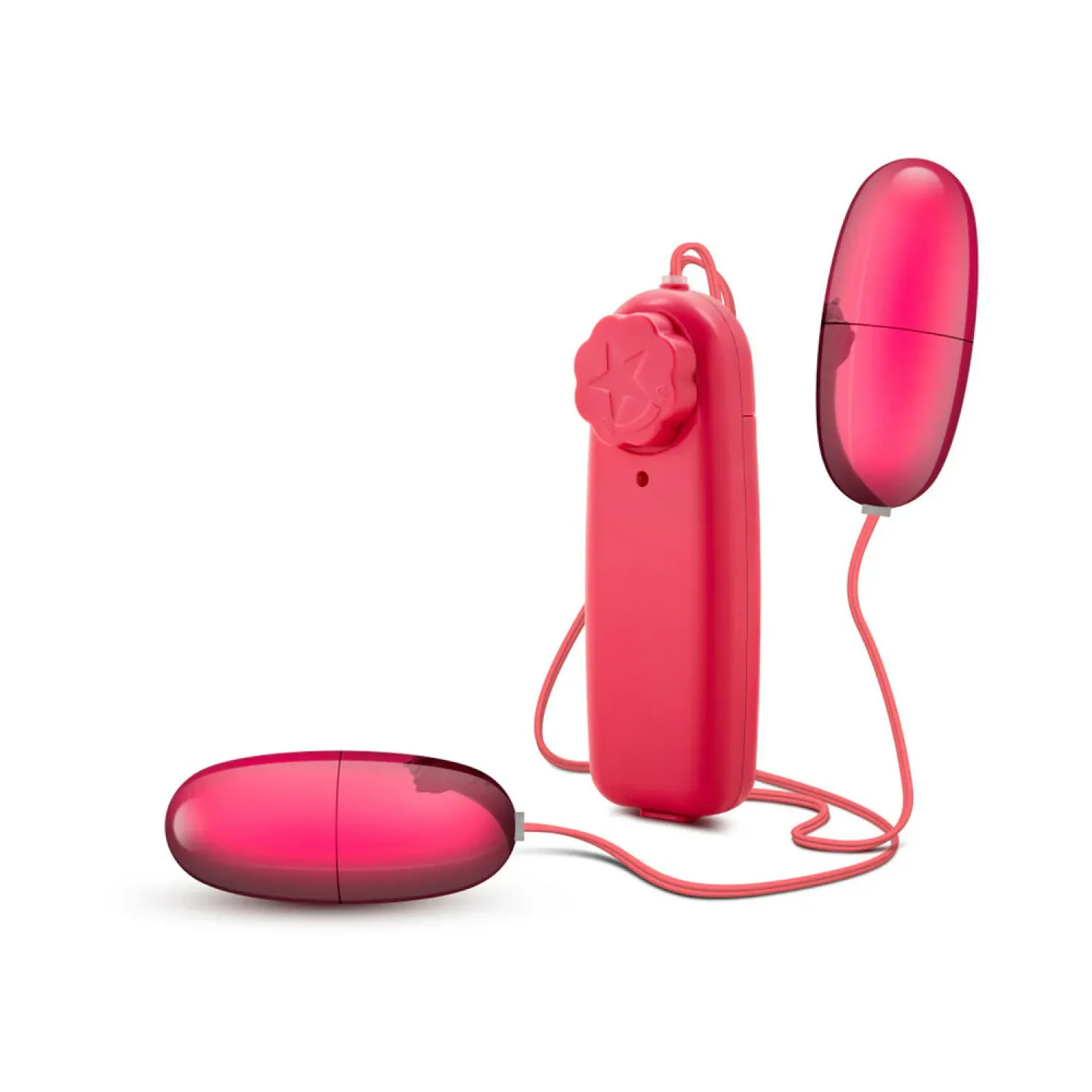 Double Pop Eggs Remote-Controlled Dual Bullet Vibrator Cerise