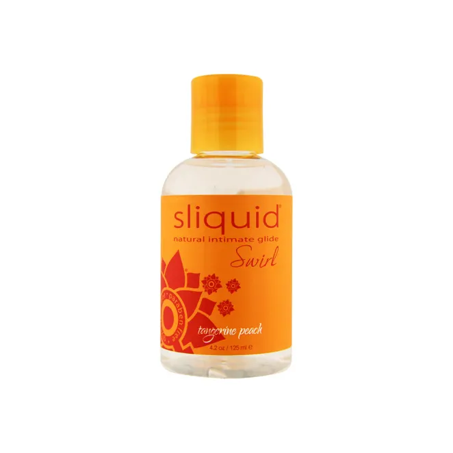 Sliquid Swirl Tangerine Peach Flavored Lubricant 4.2 oz.