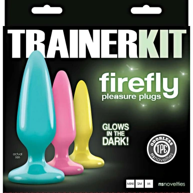 Butt Plug Sets : Firefly Glow-in-the-Dark Rainbow Butt Plug 