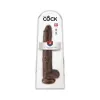 14 Inch King Cock Ultra Realistic Suction Cup Dildo with Balls Brown