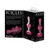 Icicles No. 75 Small Heart Glass Butt Plug 3 Inch