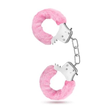 Temptasia Adjustable Faux Fur Handcuffs Pink