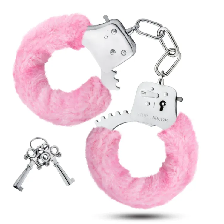 Temptasia Adjustable Faux Fur Handcuffs Pink Temptasia Adjustable Faux Fur Handcuffs Pink