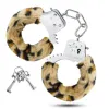 Temptasia Adjustable Faux Fur Handcuffs Leopard Temptasia Adjustable Faux Fur Handcuffs Leopard