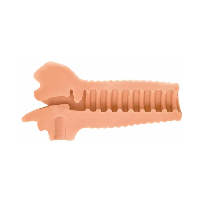 Mistress Perfect Suck Courtney Vibrating Deep Throat Mouth Stroker Beige