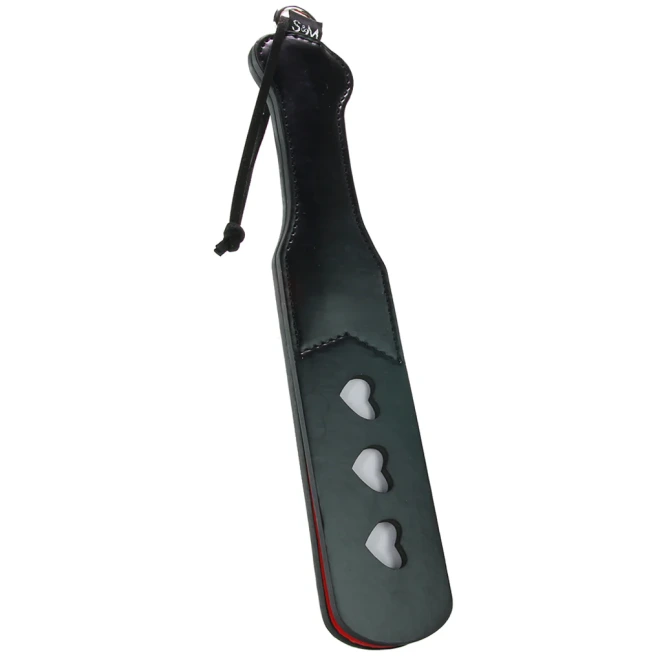 Sex & Mischief Heart Faux Leather Slapper Paddle