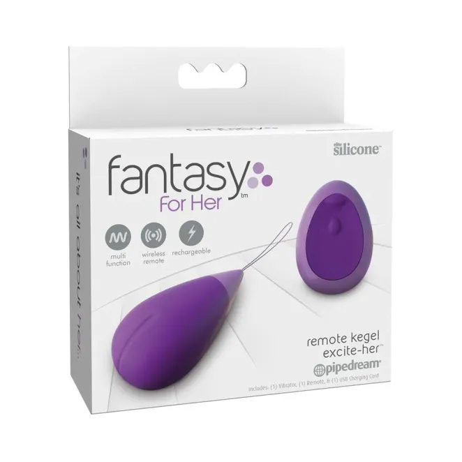 Her Remote Kegel Excite-Her Silicone Kegel Trainer Purple
