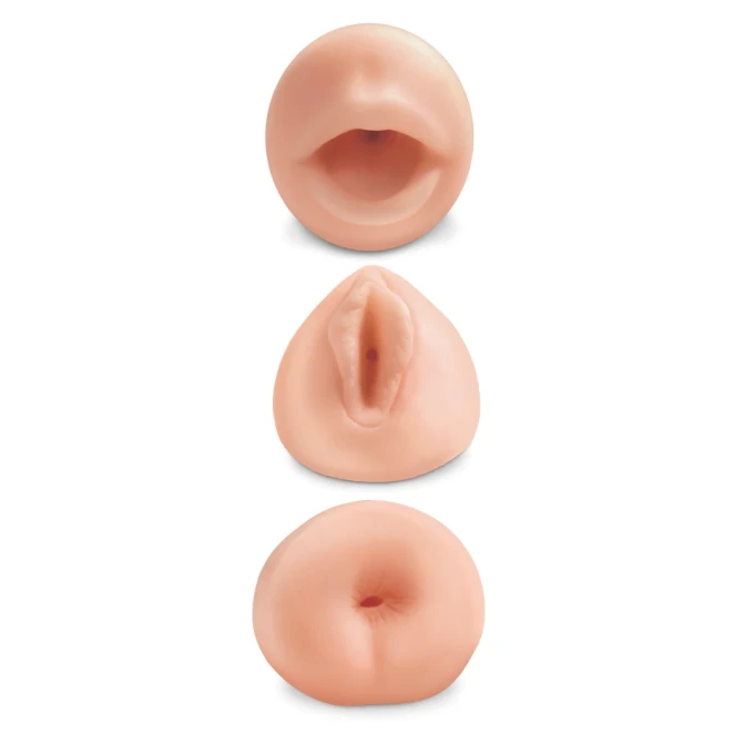PDX All 3 Holes Stroker Set Beige
