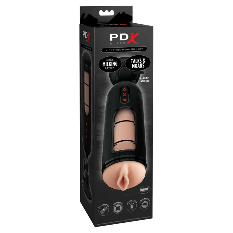Vibrating Mega Milker Hands-Free Vagina Stroker Beige Vibrating Mega Milker Hands-Free Vagina Stroker Beige