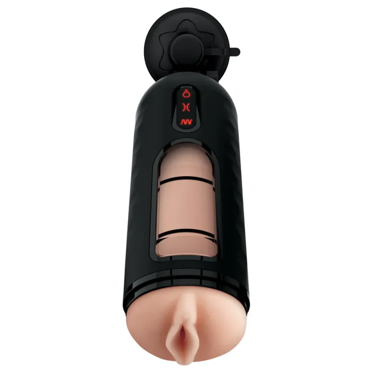 Vibrating Mega Milker Hands-Free Vagina Stroker Beige Vibrating Mega Milker Hands-Free Vagina Stroker Beige