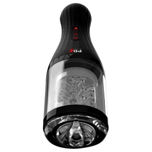 PDX Elite Talk Dirty Rotobator Rotating Vagina Masturbator Clear