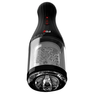 PDX Elite Talk Dirty Rotobator Rotating Vagina Masturbator Clear
