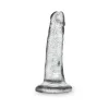 5.5 in. Glitter Cock Realistic Dildo Clear 5.5 in. Glitter Cock Realistic Dildo Clear