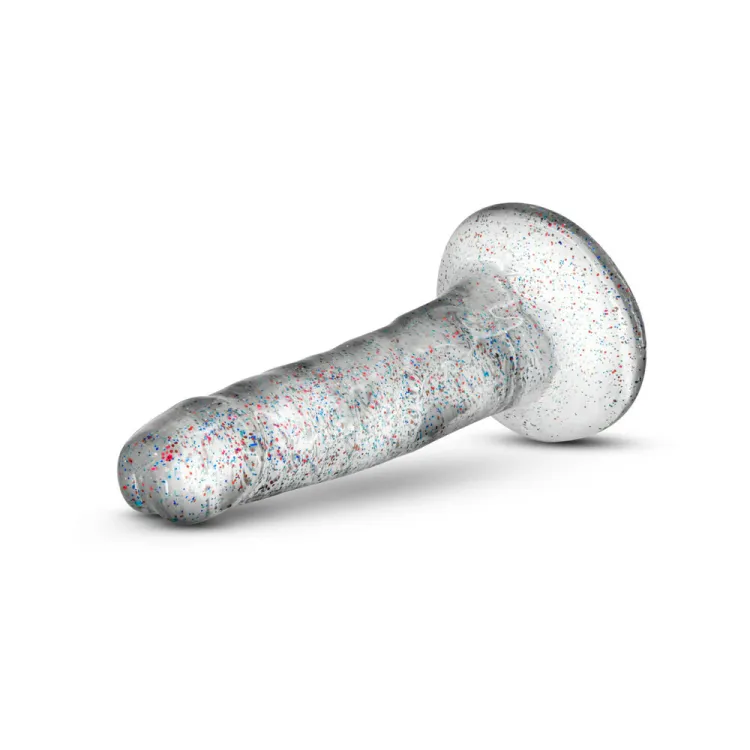 5.5 in. Glitter Cock Realistic Dildo Clear 5.5 in. Glitter Cock Realistic Dildo Clear