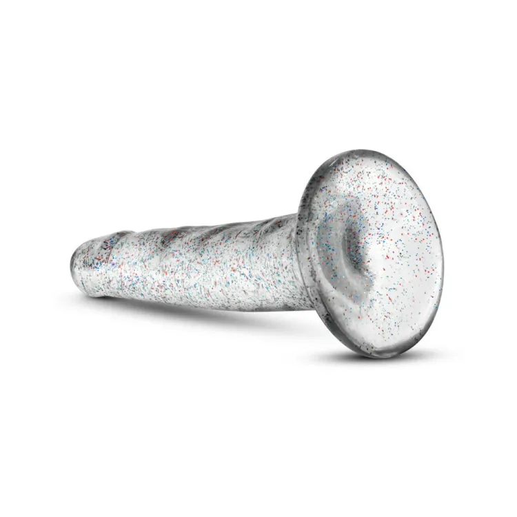 5.5 in. Glitter Cock Realistic Dildo Clear 5.5 in. Glitter Cock Realistic Dildo Clear