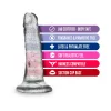 5.5 in. Glitter Cock Realistic Dildo Clear 5.5 in. Glitter Cock Realistic Dildo Clear