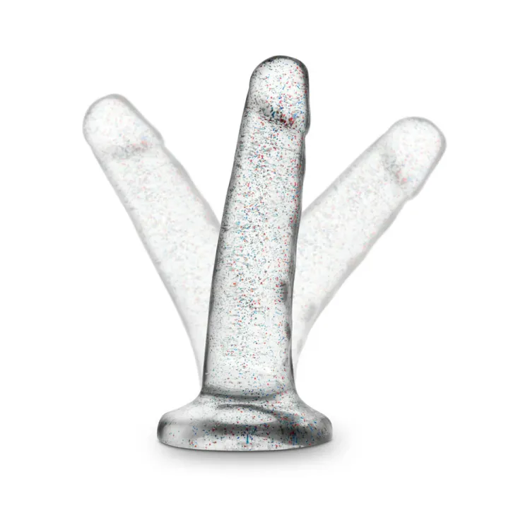 5.5 in. Glitter Cock Realistic Dildo Clear 5.5 in. Glitter Cock Realistic Dildo Clear