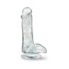 6 in. Glitter Cock Realistic Dildo with Balls Clear 6 in. Glitter Cock Realistic Dildo with Balls Clear
