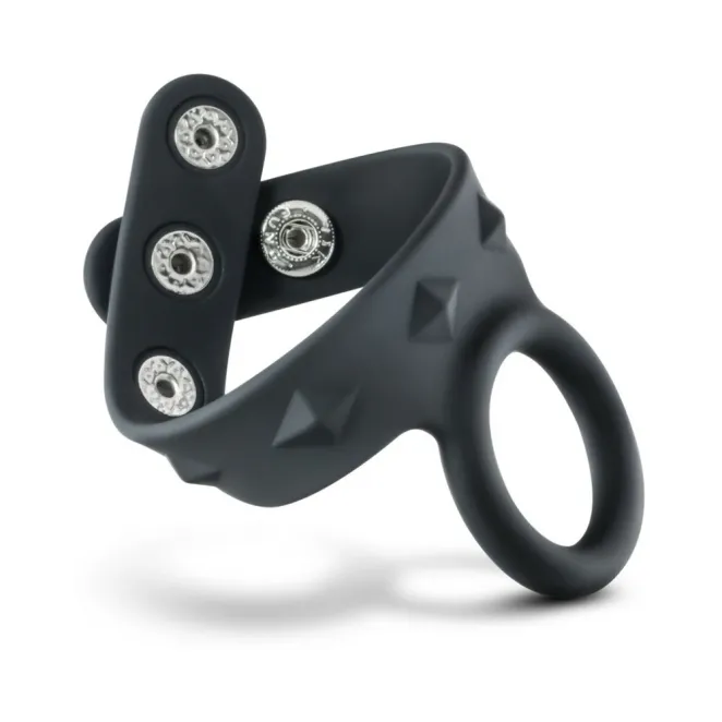 Silicone Cock & Ball Strap Black