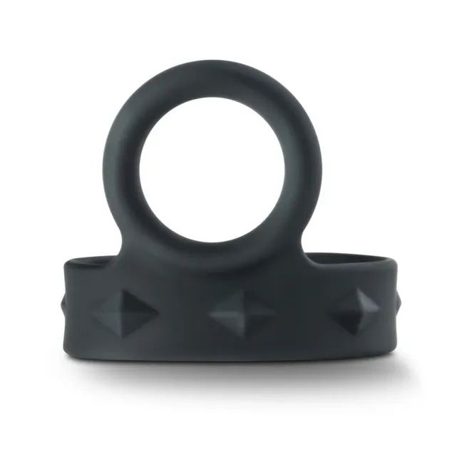 Silicone Cock & Ball Strap Black