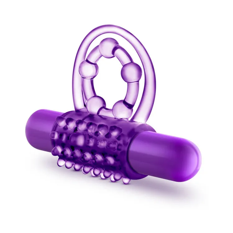 The Player Vibrating Thumping Cock Ring with Ball Strap Vibrating Thumping Cock Ring with Ball Strap
