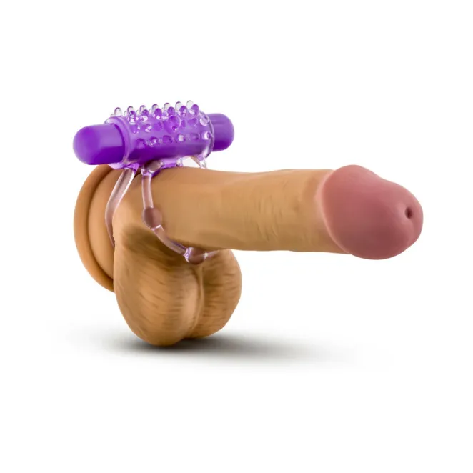 Vibrating Thumping Cock Ring with Ball Strap