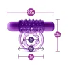 The Player Vibrating Thumping Cock Ring with Ball Strap Vibrating Thumping Cock Ring with Ball Strap