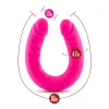 18 in. Realistic Silicone Slim Dual Ended Dildo Hot Pink 18 in. Realistic Silicone Slim Dual Ended Dildo Hot Pink
