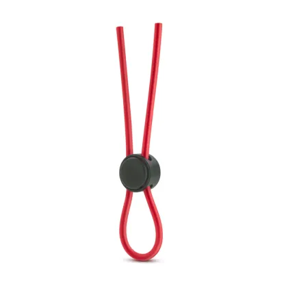 Stay Hard Silicone Loop Lasso/Bolo Cockring Red