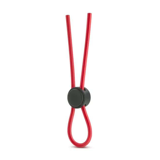 Stay Hard Silicone Loop Lasso/Bolo Cockring Red