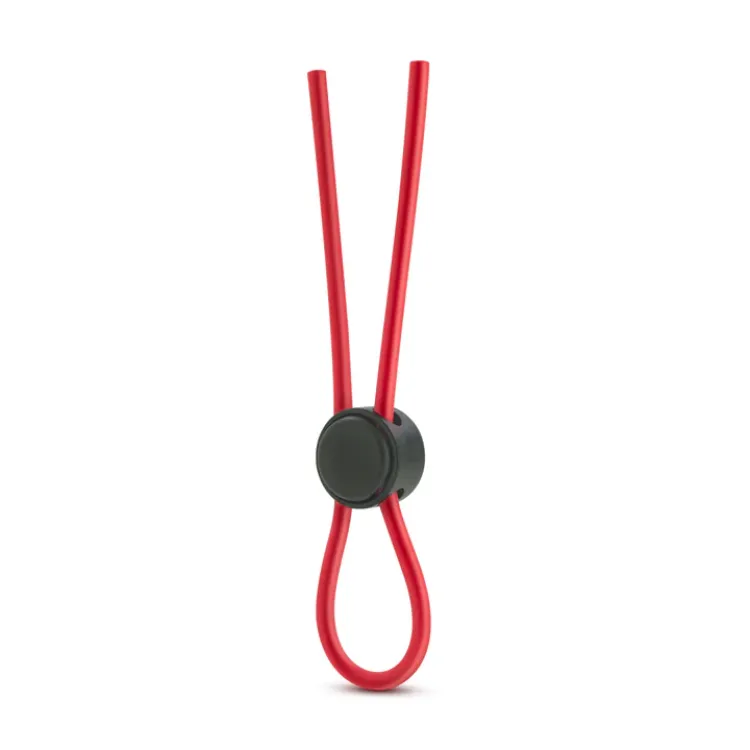 Stay Hard Silicone Loop Lasso/Bolo Cockring Red Stay Hard Silicone Loop Lasso/Bolo Cockring Red