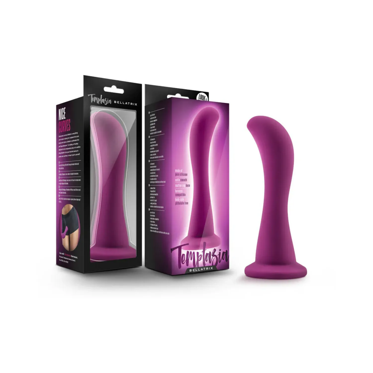 6.25 in. Bellatrix Curved Silicone Dildo