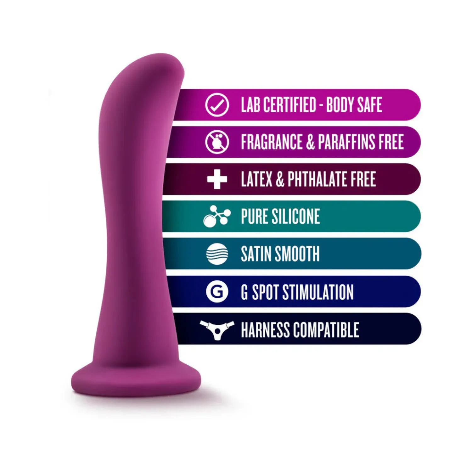 6.25 in. Bellatrix Curved Silicone Dildo